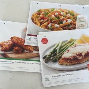 Home chef - hello fresh - meal service recipe cards